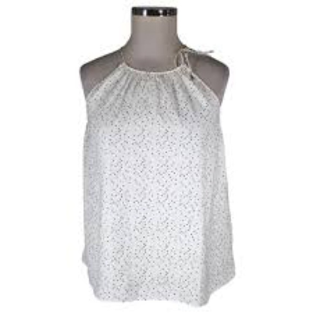Massimo Dutti Micro Dot Halter Top - image 1